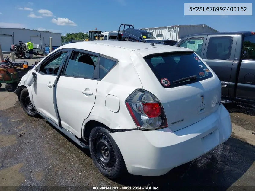 2009 Pontiac Vibe VIN: 5Y2SL67899Z400162 Lot: 40141203