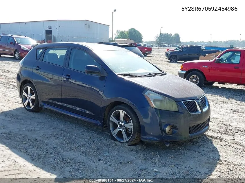 2009 Pontiac Vibe Gt VIN: 5Y2SR67059Z454986 Lot: 40188151