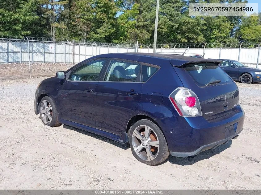 2009 Pontiac Vibe Gt VIN: 5Y2SR67059Z454986 Lot: 40188151