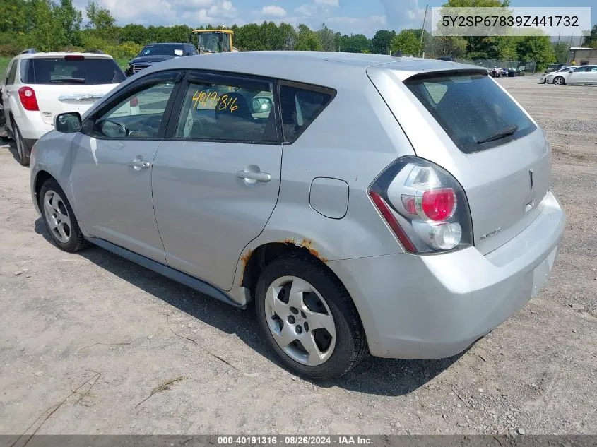 2009 Pontiac Vibe VIN: 5Y2SP67839Z441732 Lot: 40191316