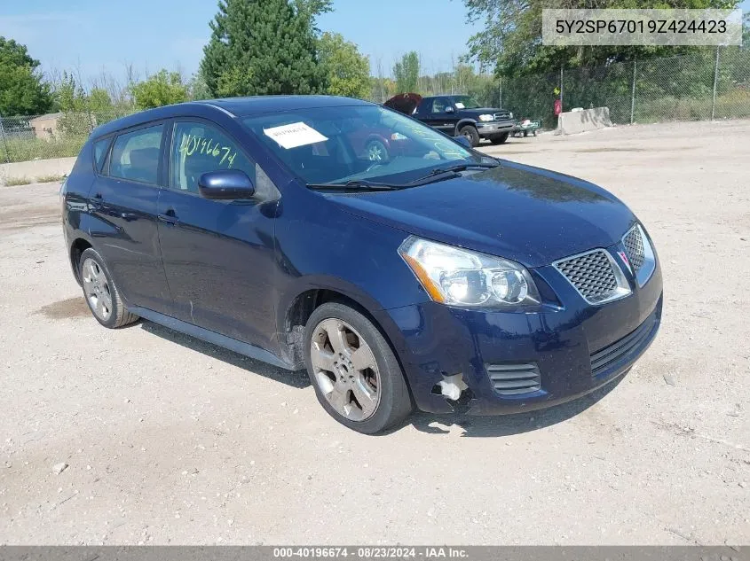 2009 Pontiac Vibe VIN: 5Y2SP67019Z424423 Lot: 40196674