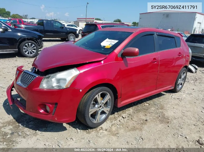 5Y2SR67069Z411791 2009 Pontiac Vibe Gt