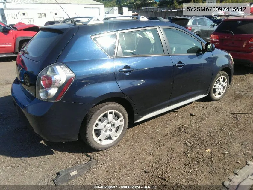 2009 Pontiac Vibe VIN: 5Y2SM67009Z415642 Lot: 40289597