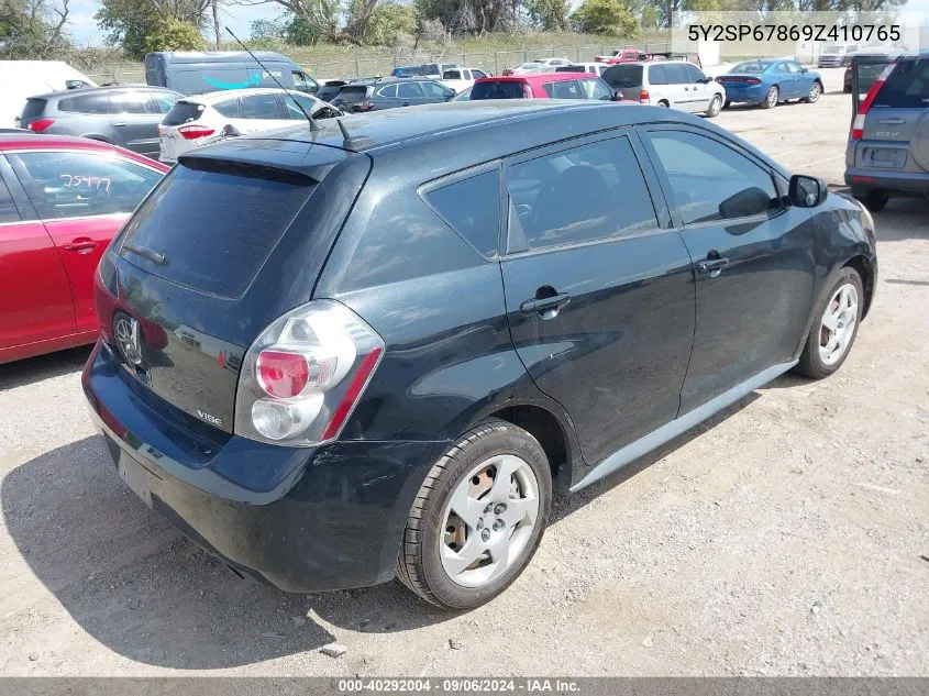 2009 Pontiac Vibe VIN: 5Y2SP67869Z410765 Lot: 40292004