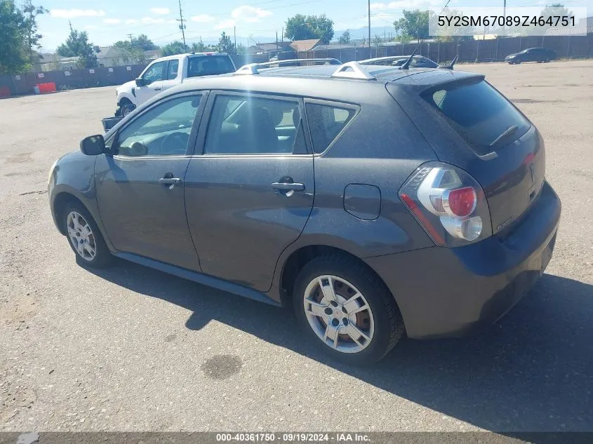 2009 Pontiac Vibe VIN: 5Y2SM67089Z464751 Lot: 40361750