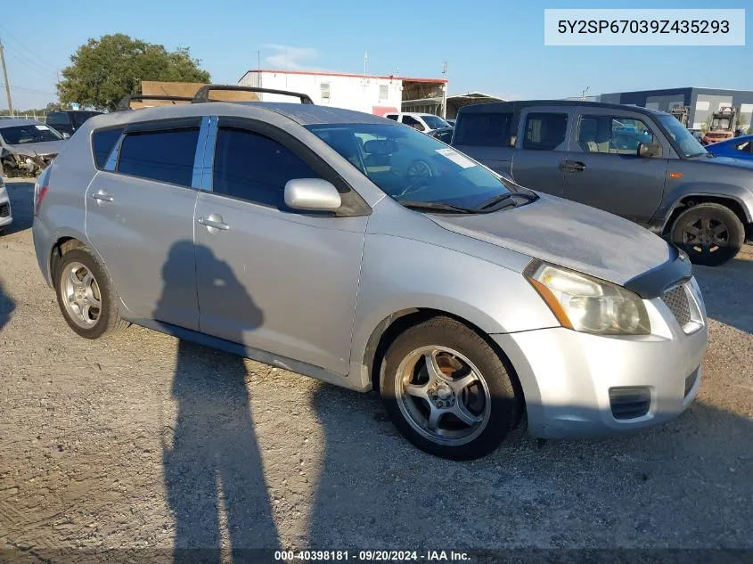 2009 Pontiac Vibe VIN: 5Y2SP67039Z435293 Lot: 40398181