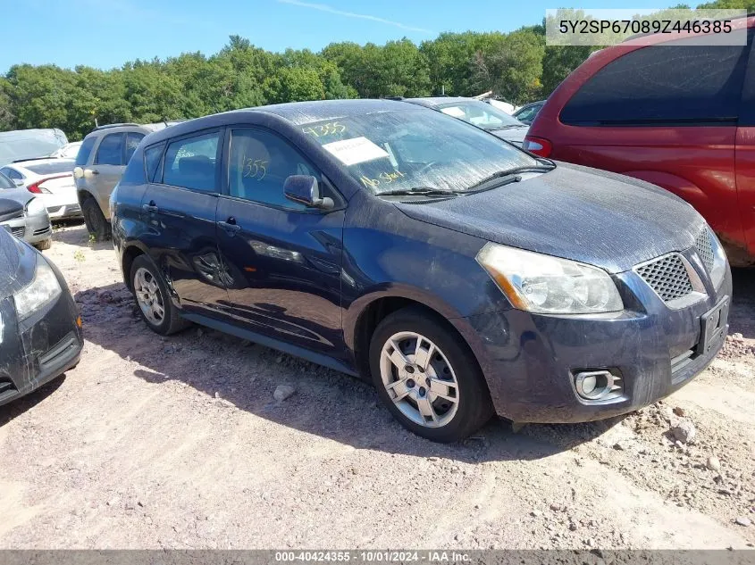 2009 Pontiac Vibe VIN: 5Y2SP67089Z446385 Lot: 40424355