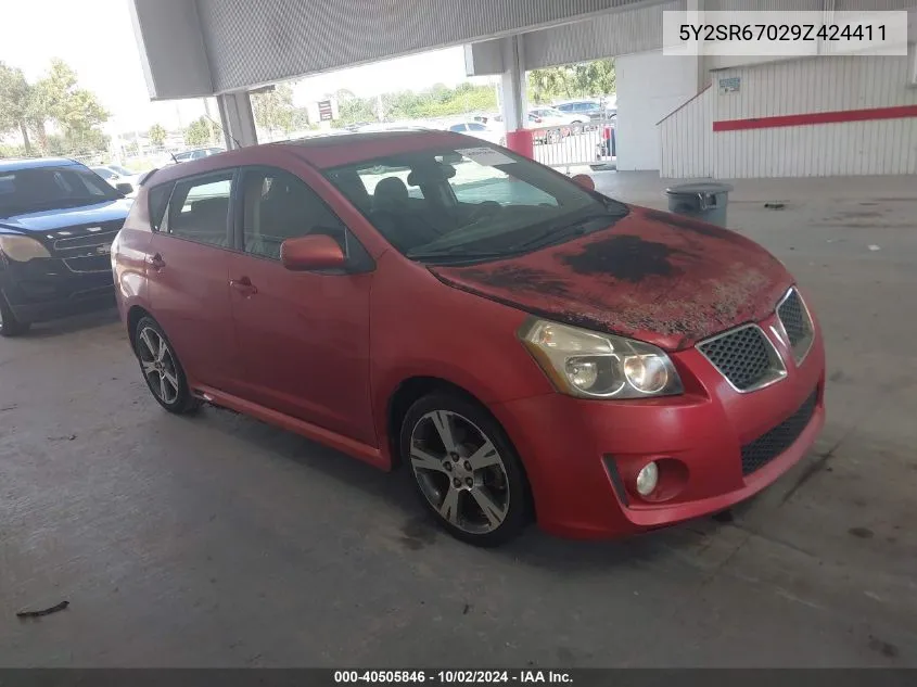 2009 Pontiac Vibe Gt VIN: 5Y2SR67029Z424411 Lot: 40505846