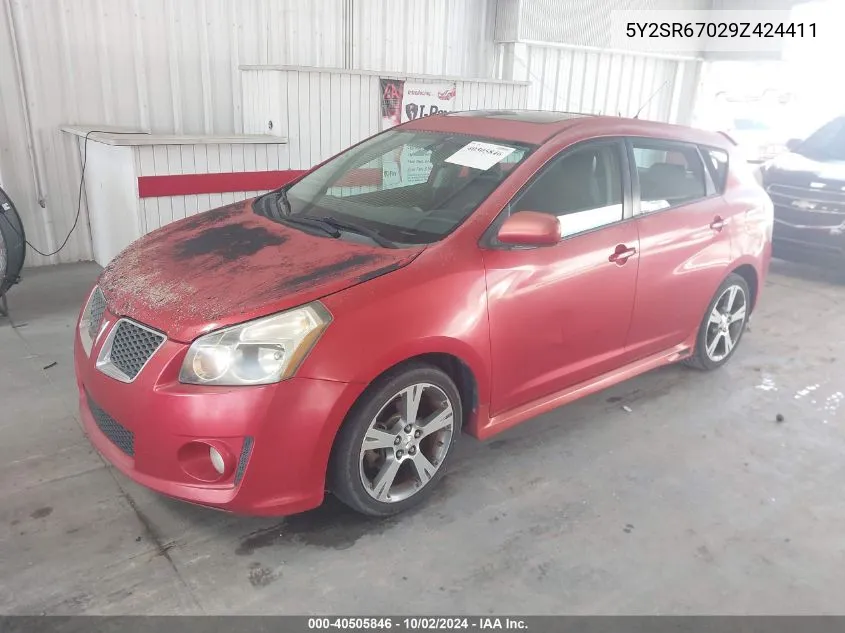 2009 Pontiac Vibe Gt VIN: 5Y2SR67029Z424411 Lot: 40505846