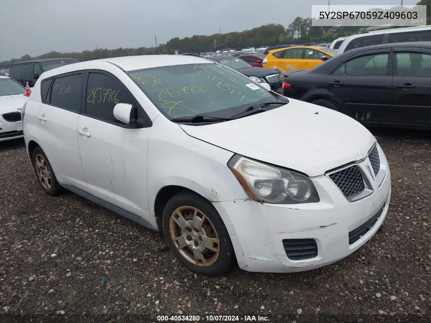 2009 Pontiac Vibe VIN: 5Y2SP67059Z409603 Lot: 40534280