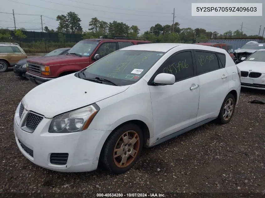 2009 Pontiac Vibe VIN: 5Y2SP67059Z409603 Lot: 40534280