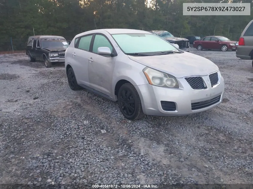 2009 Pontiac Vibe VIN: 5Y2SP678X9Z473027 Lot: 40541872