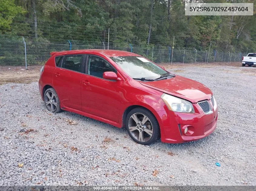 2009 Pontiac Vibe Gt VIN: 5Y2SR67029Z457604 Lot: 40548191