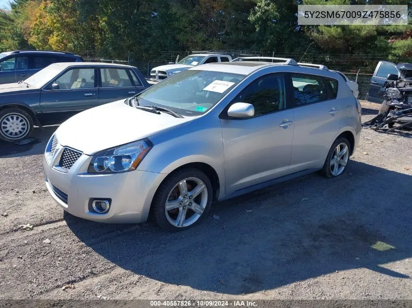 2009 Pontiac Vibe VIN: 5Y2SM67009Z475856 Lot: 40557526