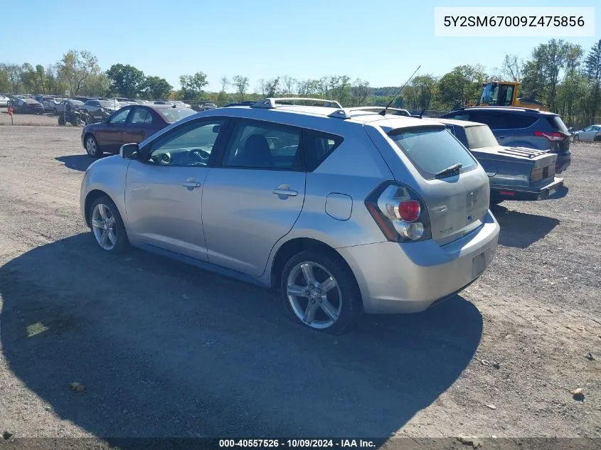 2009 Pontiac Vibe VIN: 5Y2SM67009Z475856 Lot: 40557526