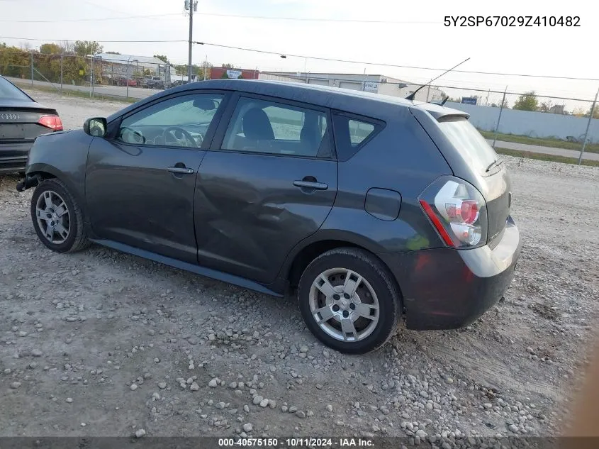 2009 Pontiac Vibe VIN: 5Y2SP67029Z410482 Lot: 40575150