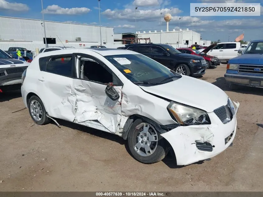 5Y2SP67059Z421850 2009 Pontiac Vibe