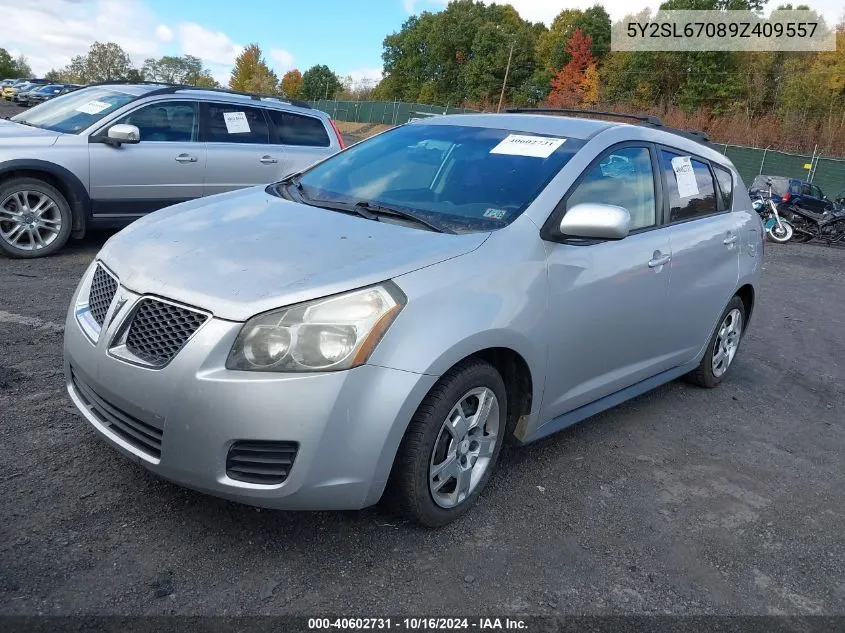 2009 Pontiac Vibe VIN: 5Y2SL67089Z409557 Lot: 40602731