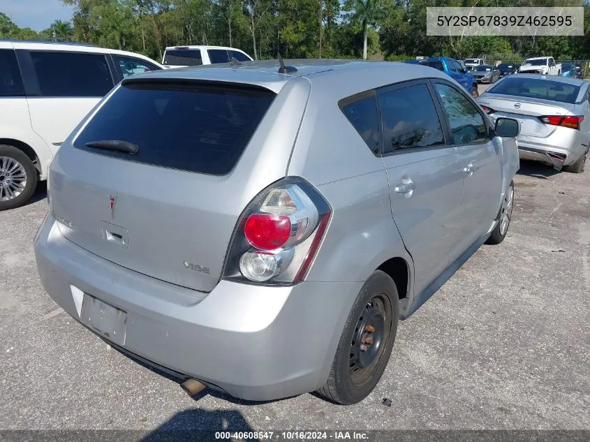 2009 Pontiac Vibe VIN: 5Y2SP67839Z462595 Lot: 40608547