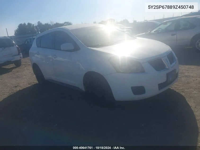 2009 Pontiac Vibe VIN: 5Y2SP67889Z450748 Lot: 40641761