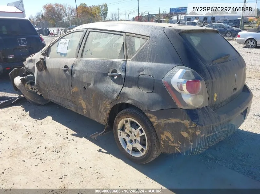 2009 Pontiac Vibe VIN: 5Y2SP67029Z466888 Lot: 40693603