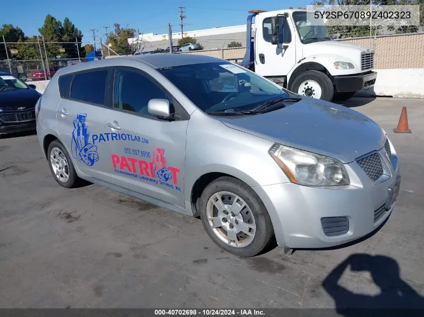 2009 Pontiac Vibe VIN: 5Y2SP67089Z402323 Lot: 40702698