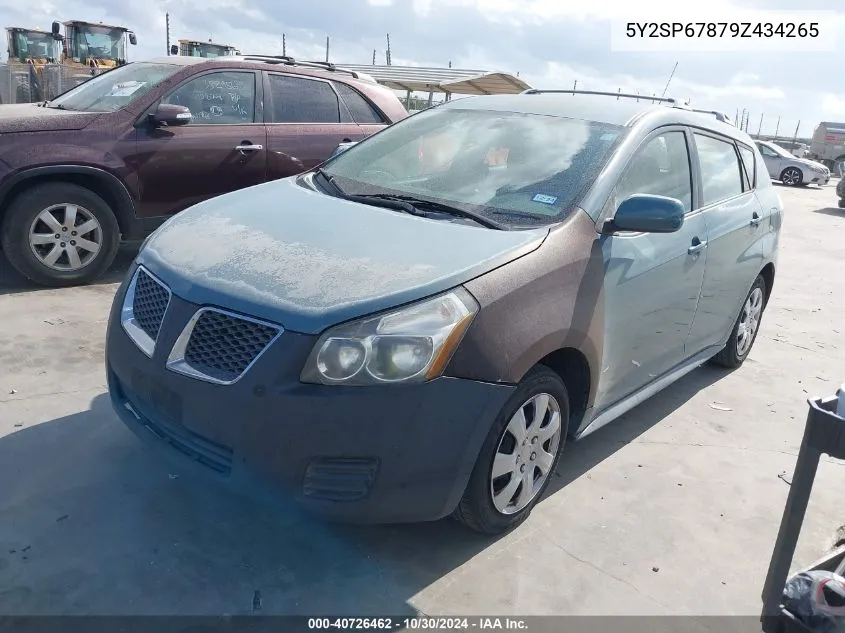 2009 Pontiac Vibe VIN: 5Y2SP67879Z434265 Lot: 40726462