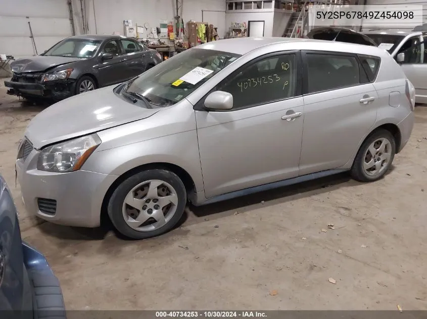 2009 Pontiac Vibe VIN: 5Y2SP67849Z454098 Lot: 40734253