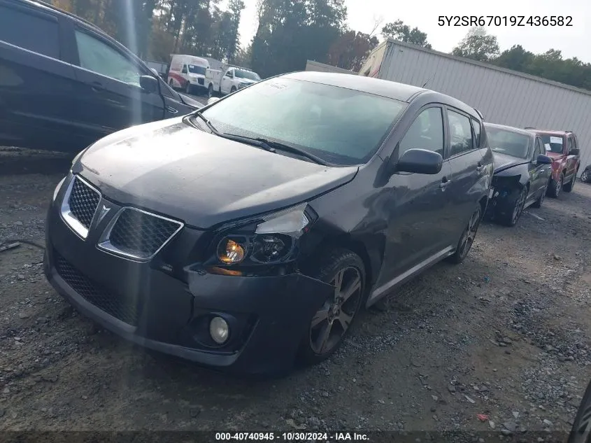 2009 Pontiac Vibe Gt VIN: 5Y2SR67019Z436582 Lot: 40740945