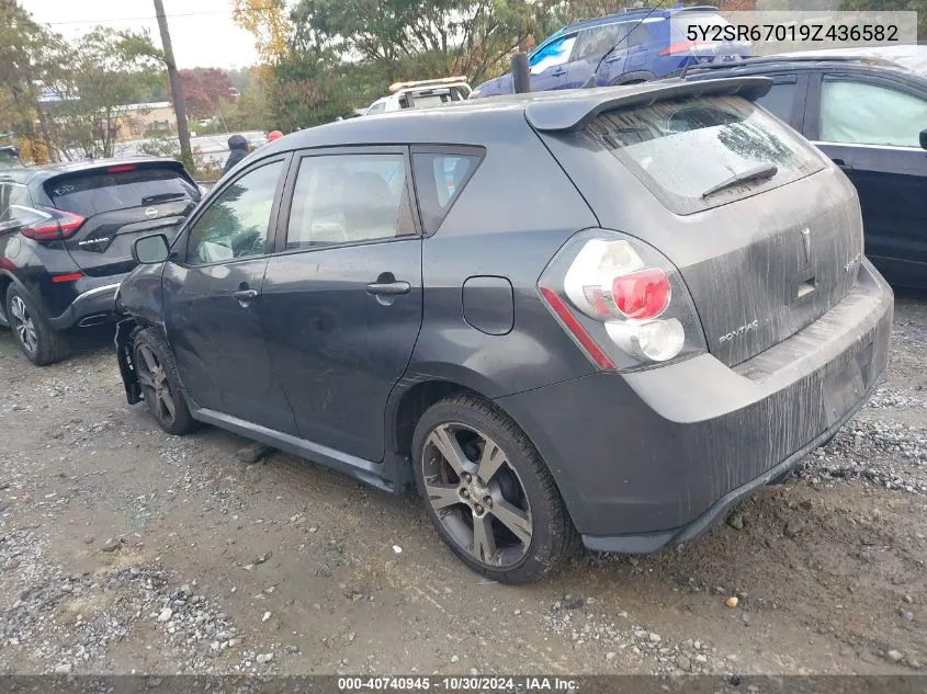 2009 Pontiac Vibe Gt VIN: 5Y2SR67019Z436582 Lot: 40740945