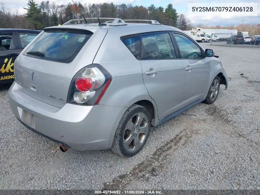 2009 Pontiac Vibe VIN: 5Y2SM67079Z406128 Lot: 40794692