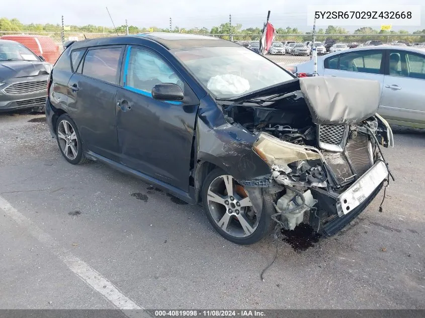 2009 Pontiac Vibe Gt VIN: 5Y2SR67029Z432668 Lot: 40819098