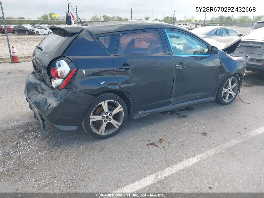 2009 Pontiac Vibe Gt VIN: 5Y2SR67029Z432668 Lot: 40819098