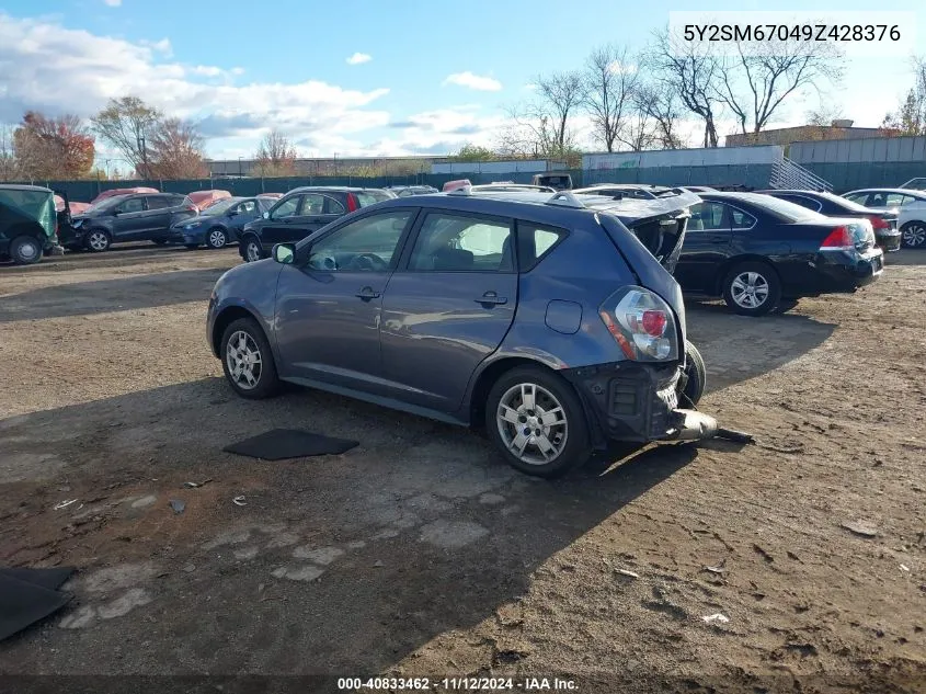 5Y2SM67049Z428376 2009 Pontiac Vibe