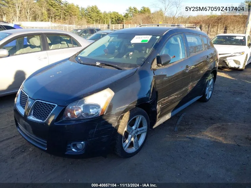 2009 Pontiac Vibe VIN: 5Y2SM67059Z417404 Lot: 40857104