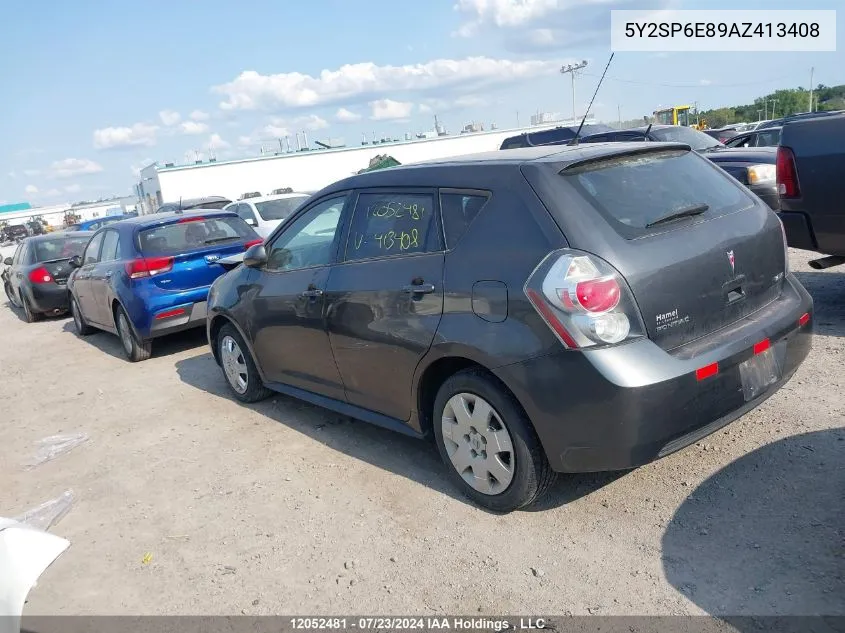 2010 Pontiac Vibe VIN: 5Y2SP6E89AZ413408 Lot: 12052481