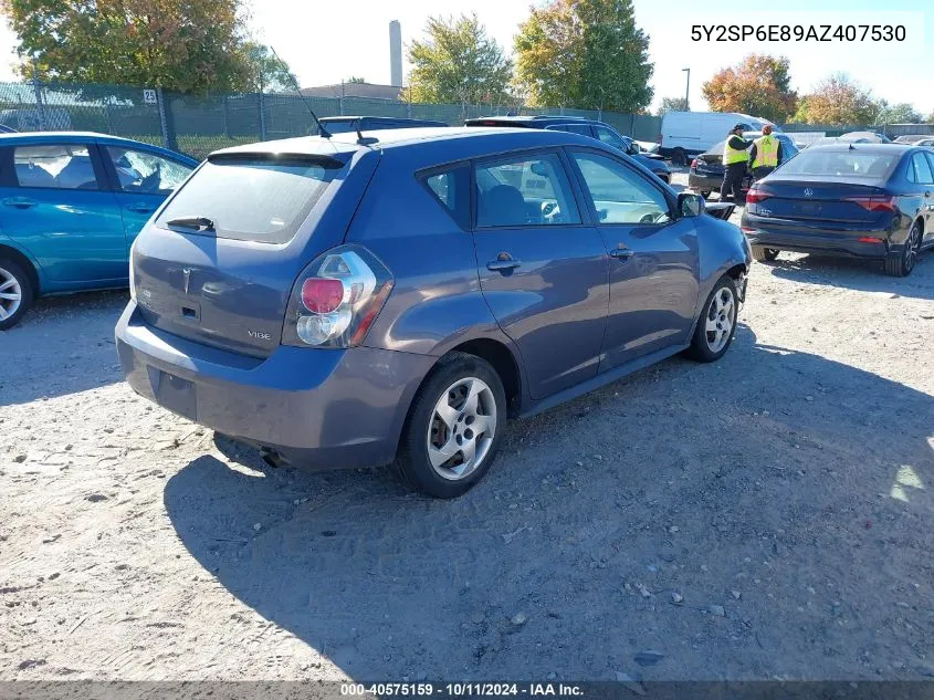 2010 Pontiac Vibe VIN: 5Y2SP6E89AZ407530 Lot: 40575159