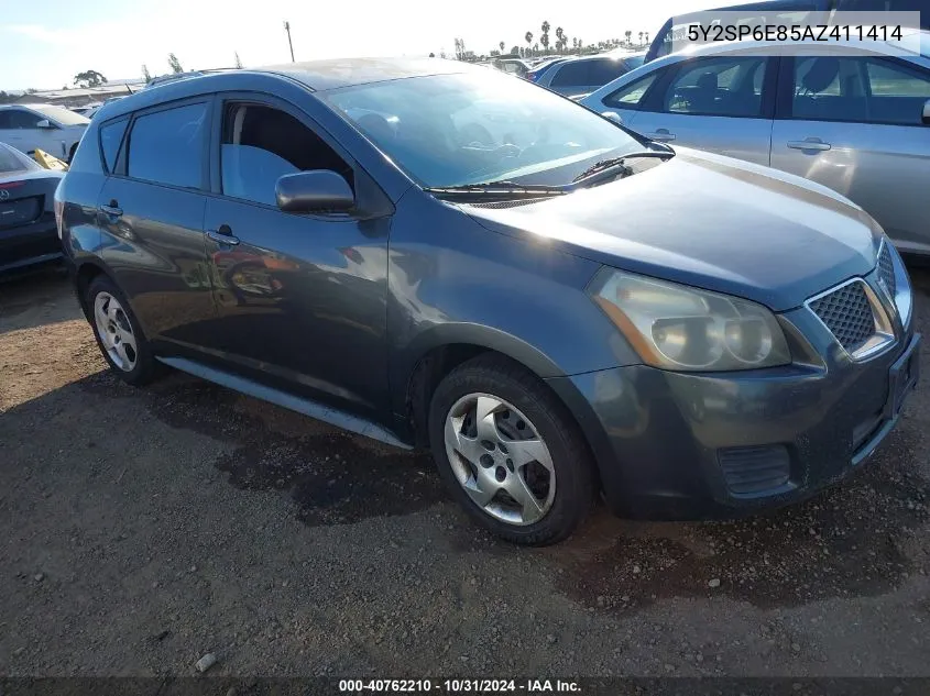 2010 Pontiac Vibe VIN: 5Y2SP6E85AZ411414 Lot: 40762210