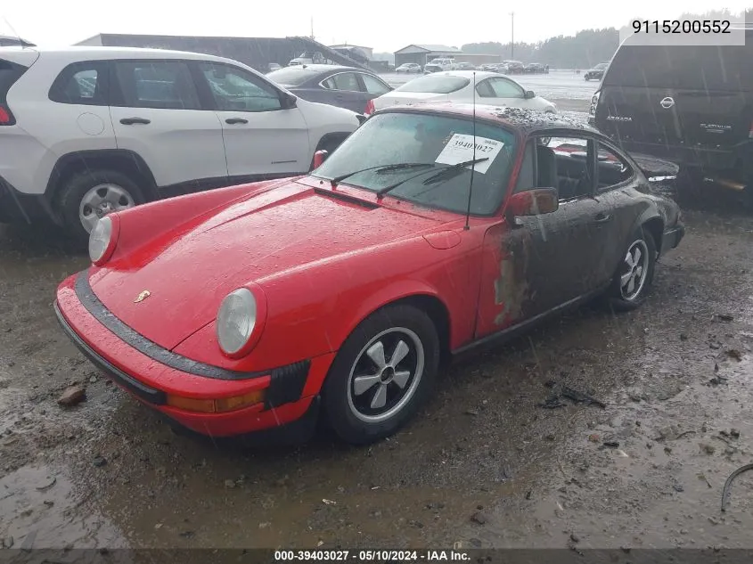 1975 Porsche 911S VIN: 9115200552 Lot: 39403027