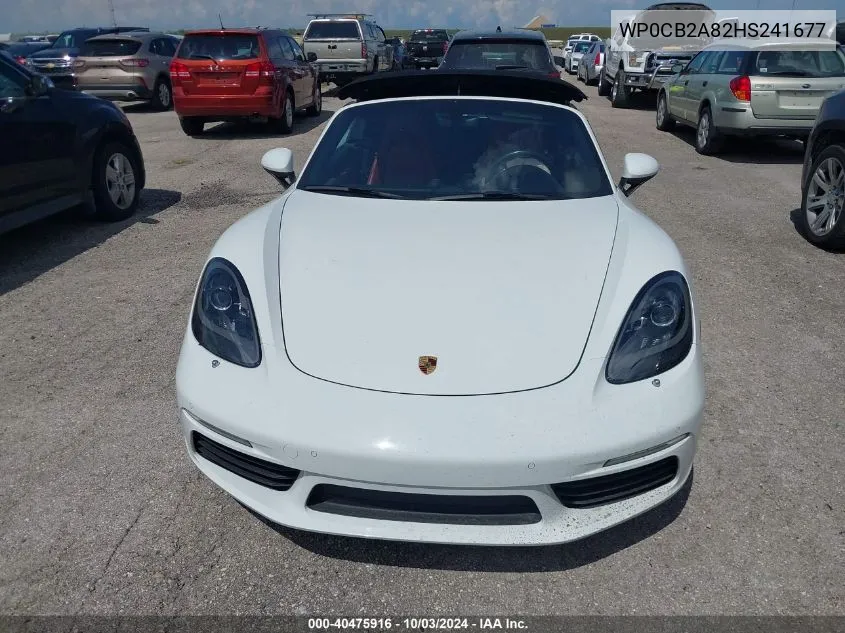 WP0CB2A82HS241677 2017 Porsche 718 Boxster S