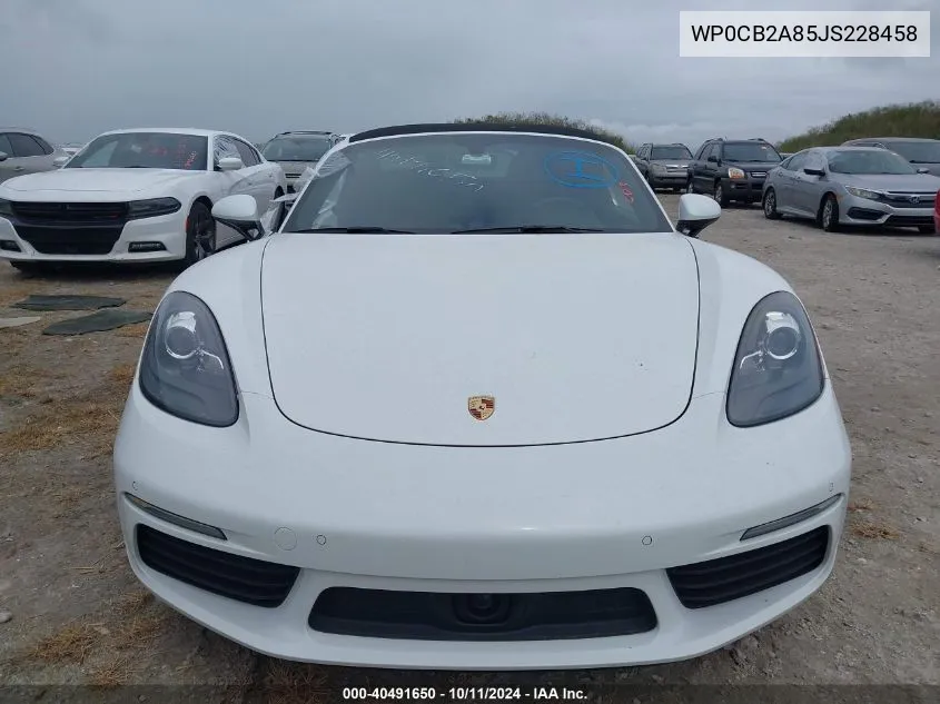 WP0CB2A85JS228458 2018 Porsche 718 Boxster S