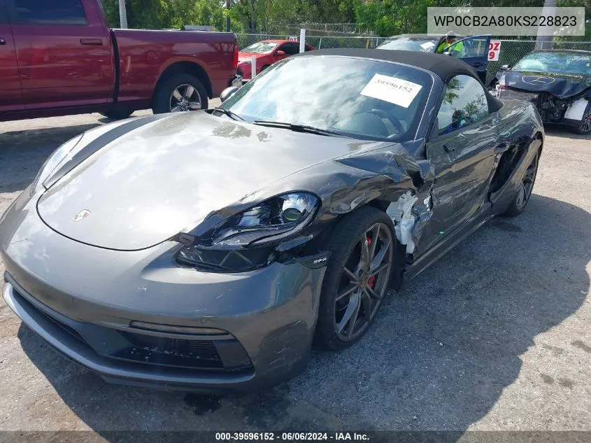 WP0CB2A80KS228823 2019 Porsche 718 Boxster Gts