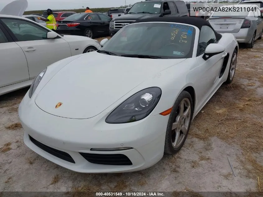 WP0CA2A82KS211041 2019 Porsche 718 Boxster