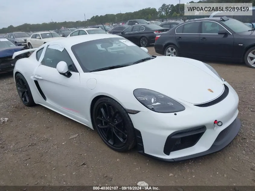 WP0AC2A85LS289459 2020 Porsche 718 Cayman Gt4