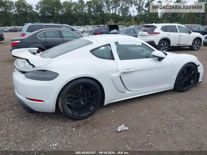 WP0AC2A85LS289459 2020 Porsche 718 Cayman Gt4