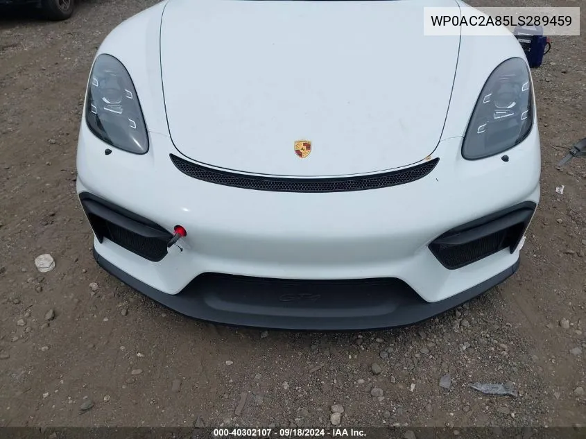 WP0AC2A85LS289459 2020 Porsche 718 Cayman Gt4