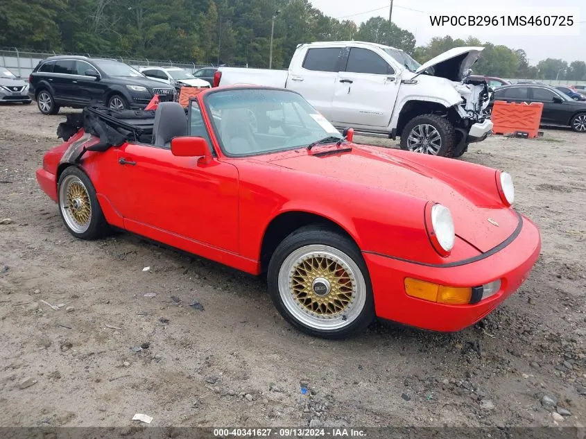 WP0CB2961MS460725 1991 Porsche 911 Carrera 2/Carrera 4