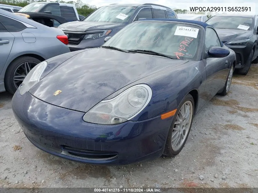 2001 Porsche 911 Carrera/Carrera 4 VIN: WP0CA29911S652591 Lot: 40741275