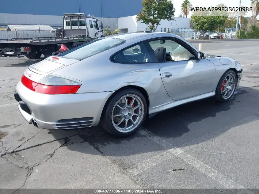 2003 Porsche 911 Carrera/Carrera 4S VIN: WP0AA29983S620988 Lot: 40777896