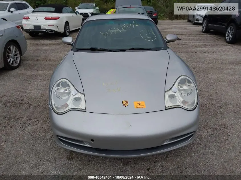 2004 Porsche 911 Carrera 2/Carrera 4S VIN: WP0AA29914S620428 Lot: 40542431